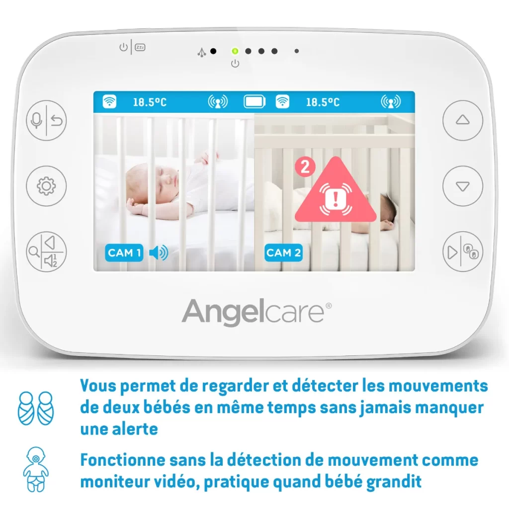 Le détecteur de mouvement pour nouveau-né babyphone Angelcare